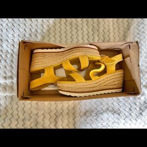 Yellow Sandal Wedges